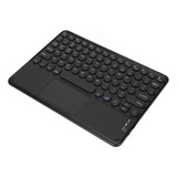 Teclado Touchpad Bluetooth Sem Fio De 10 Polegadas, Redondo