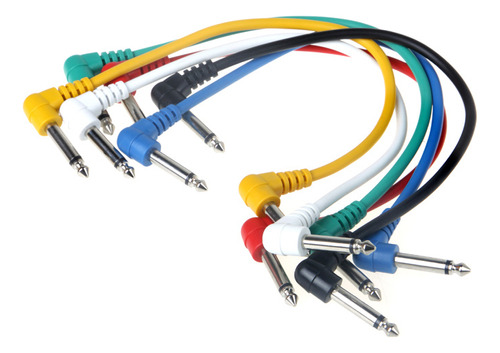 Cable De Conexión Colorido, Juego De 6 Pedales Para Guitarra