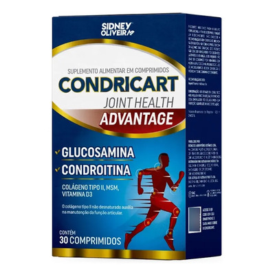 Condricart Glucosamina Condroitina Colágeno Vit. D Msm 30cp Sabor Sem Sabor | MercadoLivre