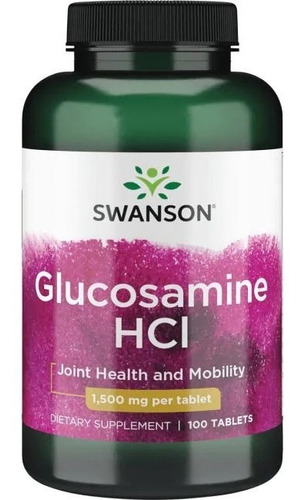 Swanson Glucosamina Hcl 1,500 Mg 100 Tabs Sabor Sin Sabor