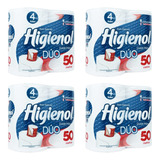 P. Higieníco Higienol Duo 2ble Hoja 50mt 4r+ Minirollo ( X4)