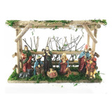 Presepio De Resina Iluminado 30 Cm Natal Natalino