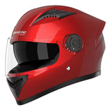 Casco De Motocicleta, Abatible Hacia Arriba, Cómodo, Rojo