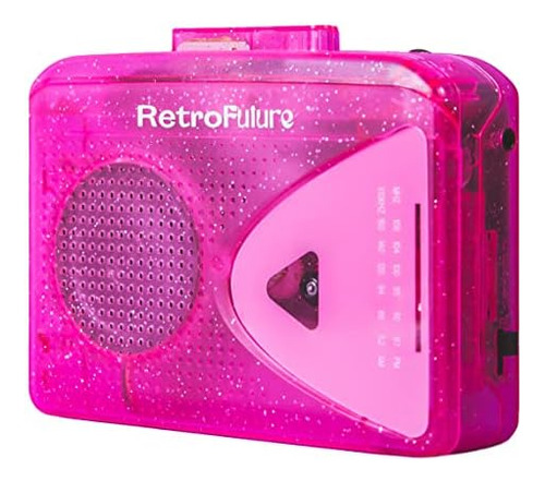 Retrofutureinc Reproductor De Cinta De Casete Rosa Portátil 