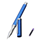 Pluma Fuente, Mxbuh-003, 1pza, 0.38mm, 4mm, Azul, 1 Tinta Mo