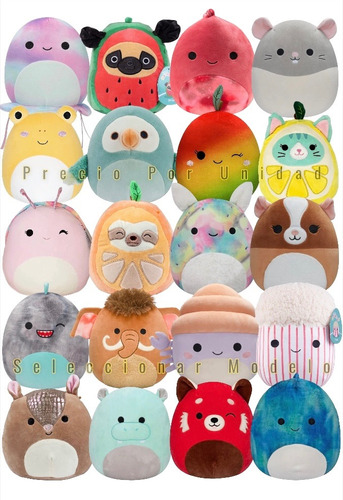 Peluche Squishmallows Kellytoy Cute Kawaii Suave Original