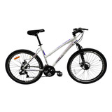 Mountain Bike Femenina Fire Bird Todoterreno R26 M 21v Frenos De Disco Mecánico Cambios Ltwoo A2 Color Blanco/rosa  