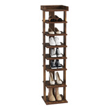 Homefort - Zapatera De Madera De 7 Niveles Tipo Torre, Ideal