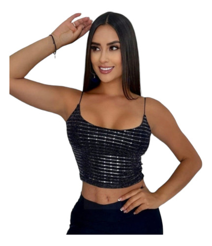 Crop Top  Brillantes Tendencias  Brillo