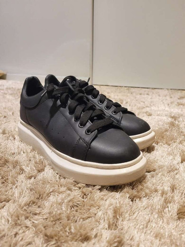 Tênis Alexander Mcqueen Preto 100% Italiano