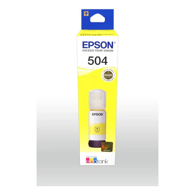 Botella De Tinta Ecofit Color Amarillo T504 Epson | MercadoLibre