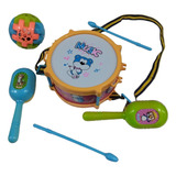 Sonajeros Combo Musical Infantil Pandereta Trompeta Bombo 