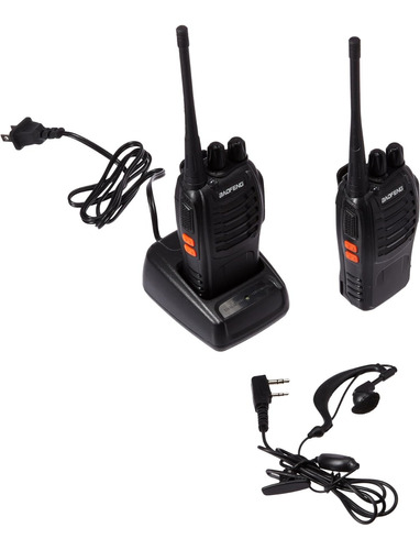 Radio Walkie Talkie Baofeng Bf-888s Uhf X2 Bateria 2800m Ah