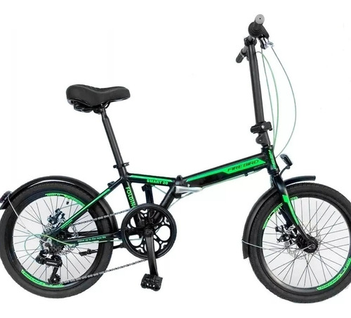 Bicicleta Firebird Folding Plegable R20 6v Freno A Disco