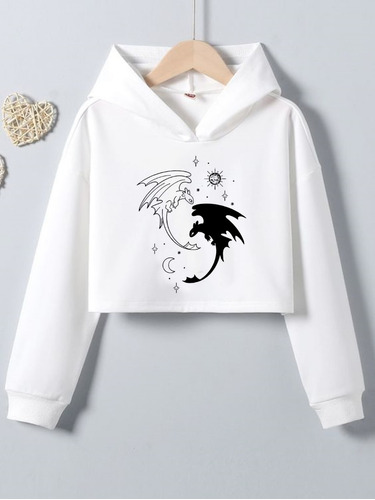 Buzo Corto Chimuelo Furia Luminosa Cute Dibujo Kawai Hoodie 