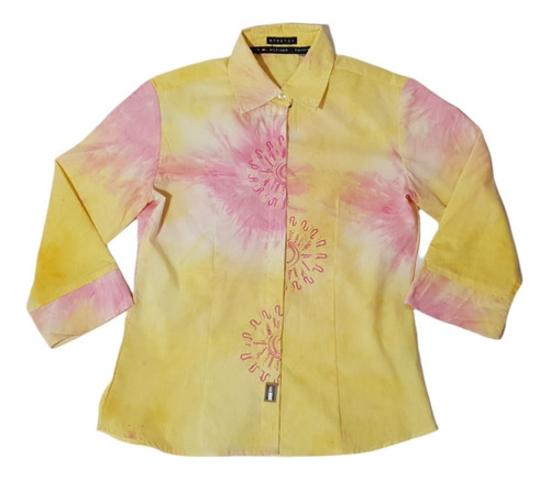 Camisa De Mujer Tommy Hilfiger Talla Chica Tye Die