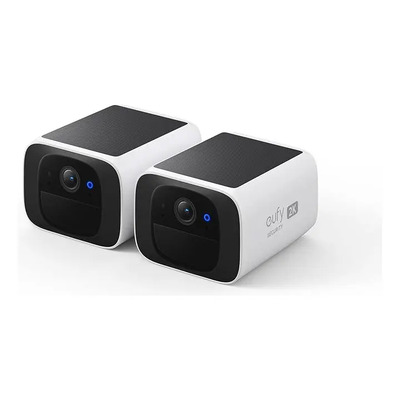 Cámara wifi exterior ,3MP, Audio Bidireccional, IA Detecta Personas,Visión nocturna IR Inalámbrica para Exteriores, CampPaquete de 2, Inalámbrica para Exterior, Eufy by Anker S220 Paquete de 2 | Meses sin interés