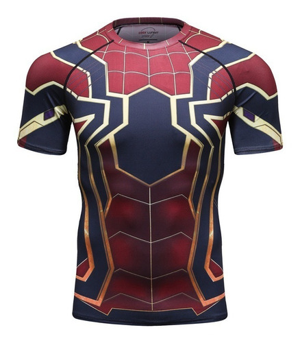 Playera Compresión Gym Iron Spider