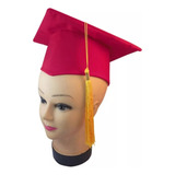 Birrete Para Graduación Gorro Adultos Colores Escuelas Traje