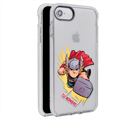Funda Para iPhone Thor Marvel Personalizada Nombre
