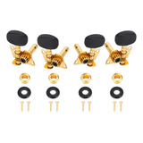 Ukulele Parts 2l2r Black Button Gold Bady Classical Style