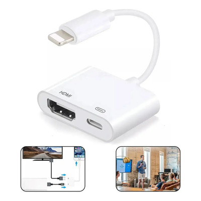 Lightning Digital Av Adapter Media Streaming Lightning Hdmi - Blanco | MercadoLibre