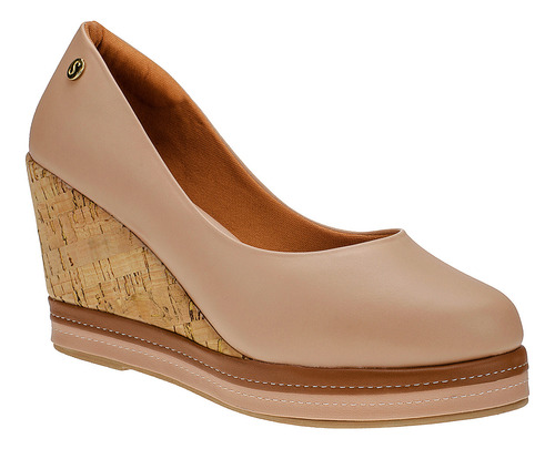 Sapato Scarpin Plataforma Meia Pata Moda Confort Blogueira