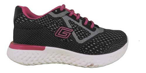 Zapatillas Deportivas Negro Fucsia Niñas 27 Al 34