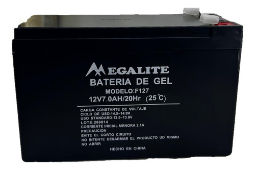 Bateria 12v 7a Plomo-calcio Gel 12v 7ah