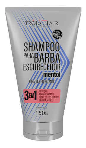 Shampoo Escurecedor Pigmentadora De Barba | Troia Hair 