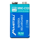 Batería Recargable 9v De Ni-cd Mnc-c120 Mitzu