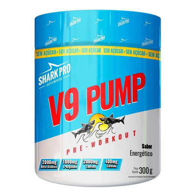 Pré Treino V9 Pump 300g (edição Limitada) - Shark Pro Sabor Energético | MercadoLivre