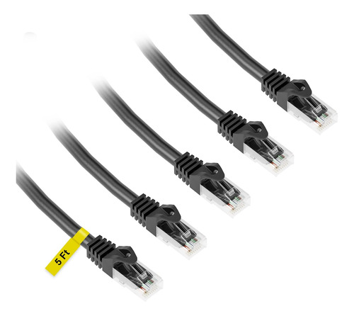 Iwillink Cat6 Cable Ethernet De 5 Pies (paquete De 5), Compa