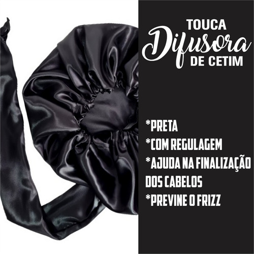 Toca Difusora Para Secar Cabelo Anti Frizz Seda