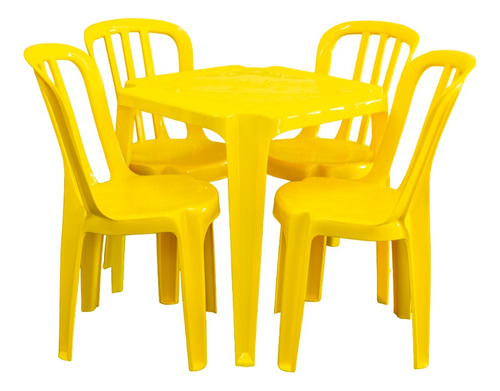 Conjuntos 2 Mesas E 8 Cadeiras De Plástico Bistrô (2 Conj.)