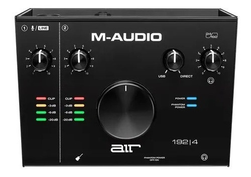 Interfaz De Audio Usb M-audio Air 192 4 2x2, Color Negro, 110 V/220 V