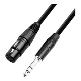 Cable Canon Para Microfono 6.35 Stereo Xlr Hembra 1.5 Metros