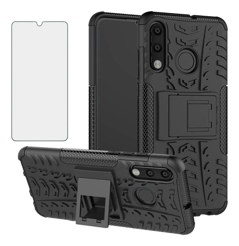 Funda Para Huawei P30 Lite + Vidrio Templado (negra)