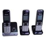 Telefone S/fio Dect 6.0 Kx-tg6711lb + 2 Ramais Panasonic