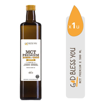 Mct Suplemento Premium God Bless You Aceite Liquido 500ml Sabor Neutro | Envío gratis