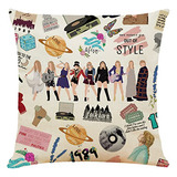 Funda De Almohada De Cantante Taylor Swift Funda De Alm...