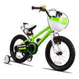 Bicicleta  De Passeio Pro-x Free-boy Aro 16 Freios V-brakes E Tambor Cor Verde Com Rodas De Treinamento