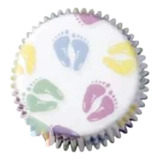 * 75 Capacillos Piecitos Bebe Baby Wilton Cupcakes Fondant 