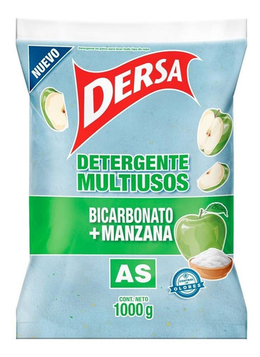 Detergente As 1000 Gr Bicarbonato + Manzana