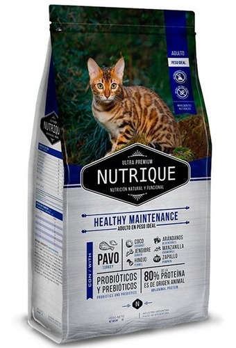 Alimento Gato Adulto Nutrique Cat  Adult Maitenance 2kg. Np