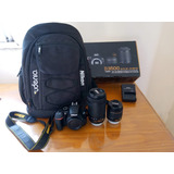 Nikon D3500 Con Kit Lente Mochila 