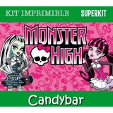 Kit Imprimible Monster High Candybar