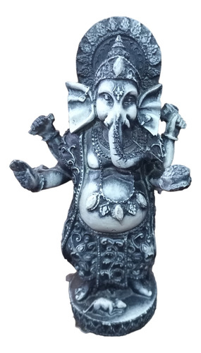 Figura Resina P/ Acuario Ganesh Hindú Elefante Chico 17x10cm