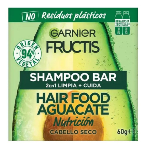 Shampoo En Barra Hair Food Aguacate Fructis 60g