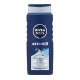 Nivea Hombres Active3 3-en-1 Body Wash 16,9 Onza Líquida